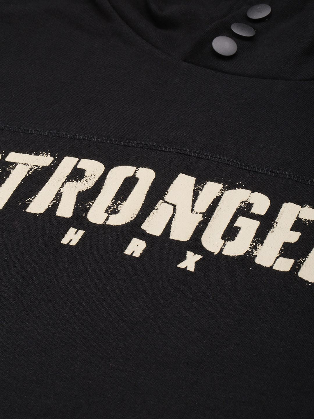 HRX by Hrithik Roshan IRONTRIBE Typography Hooded Training Sweatshirt & Joggers Tracksuit