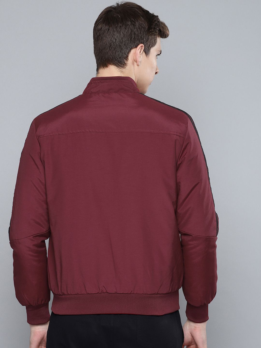 HRX by Hrithik Roshan Men Maroon Solid Active Bomber Jacket