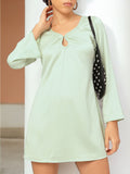 DressBerry Keyhole Classic Mini A-Line Flair Dress