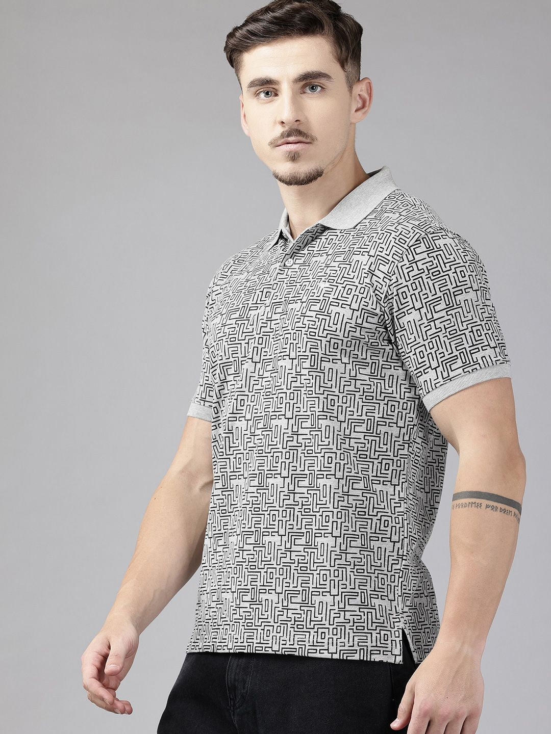 Park Avenue Printed Polo Collar  T-shirt