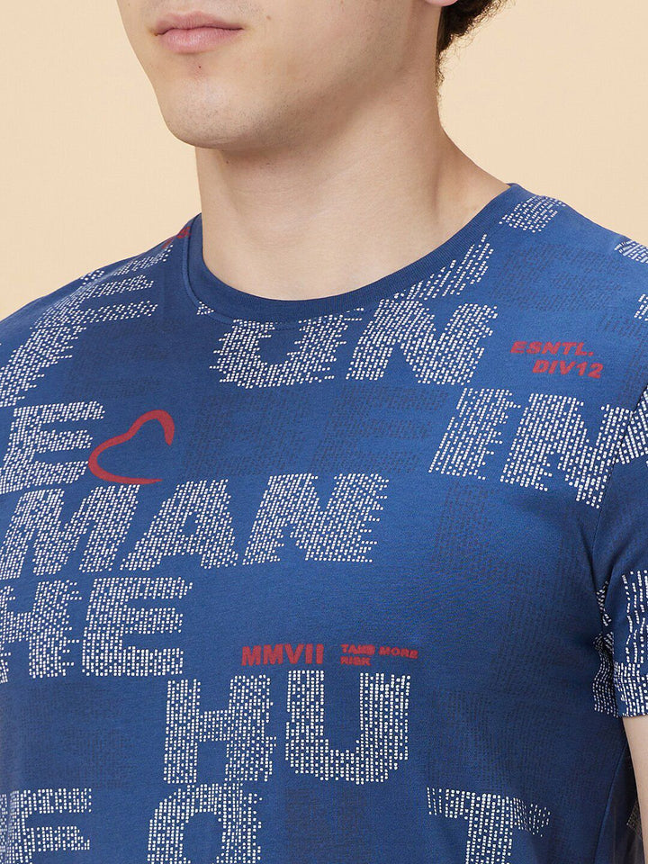 Being Human Typography Printed Round Neck Short Sleeves T-shirt