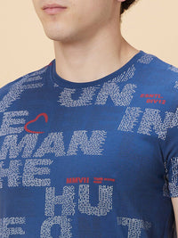 Being Human Typography Printed Round Neck Short Sleeves T-shirt