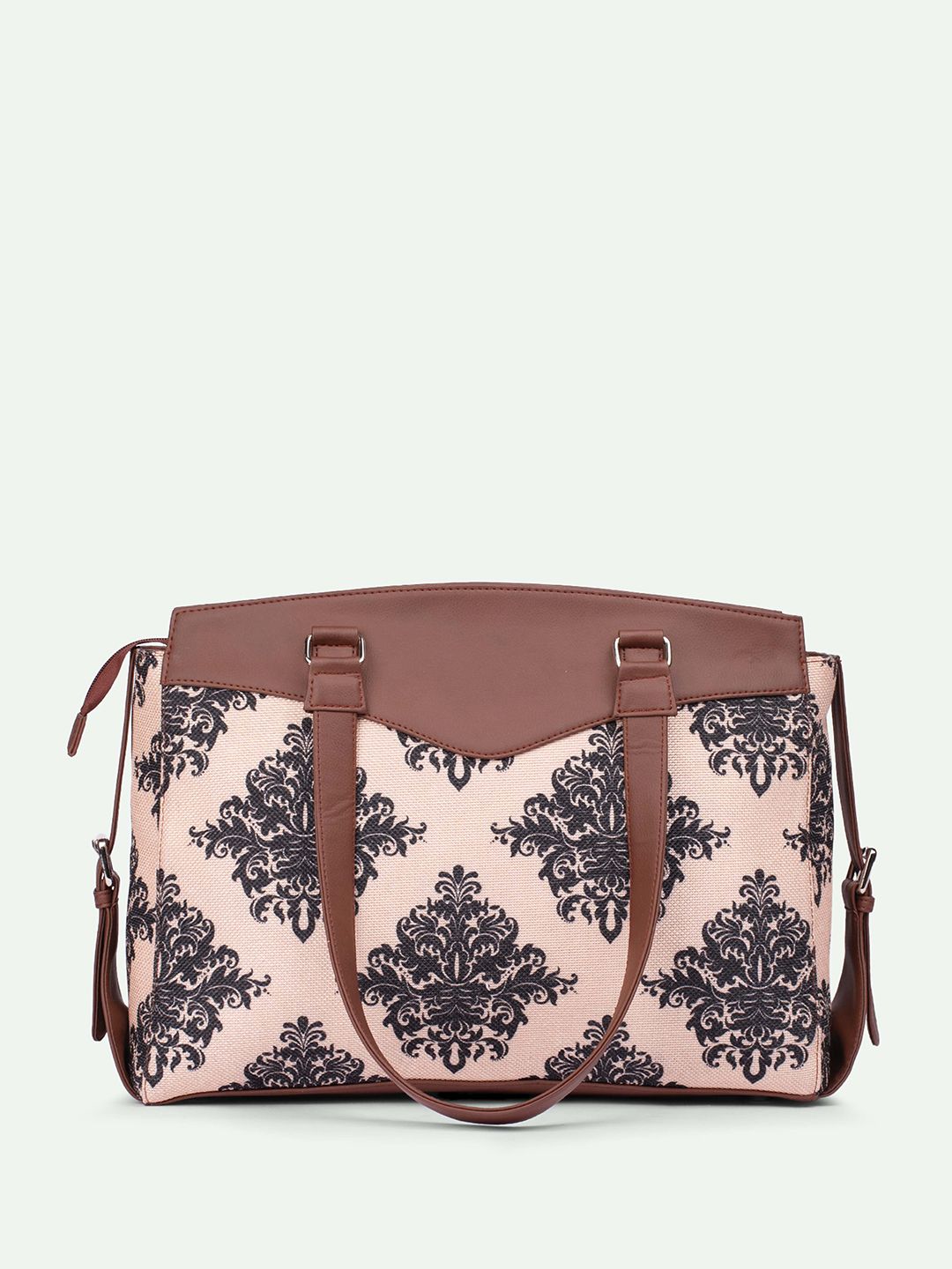 ZOUK Mughal Ethnic Motifs Printed Structured Shoulder Bag