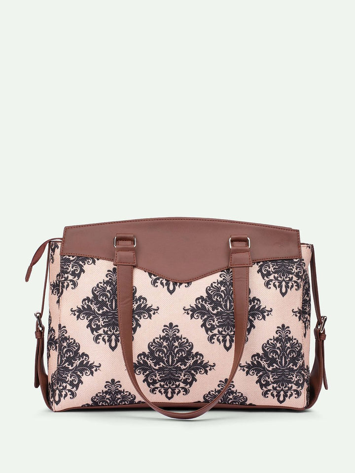 ZOUK Mughal Ethnic Motifs Printed Structured Shoulder Bag