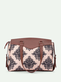 ZOUK Mughal Ethnic Motifs Printed Structured Shoulder Bag