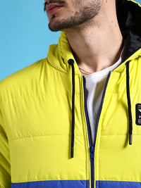 The Indian Garage Co Men Colourblock Regular Fit Puffer Jacket