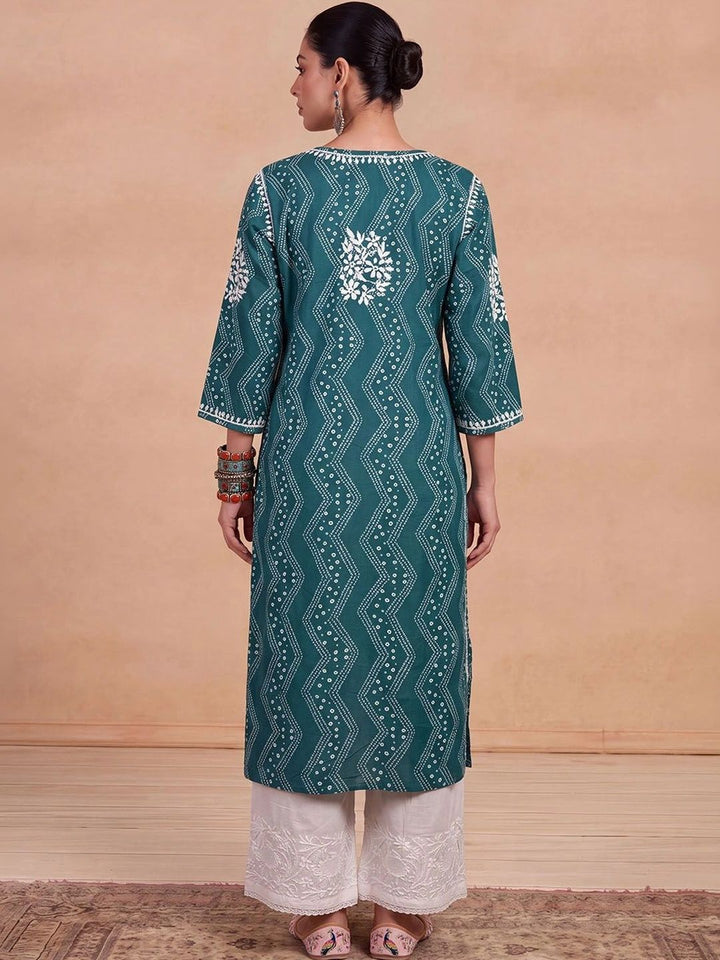 House of Chikankari Women Embroidered Thread Work Kurta