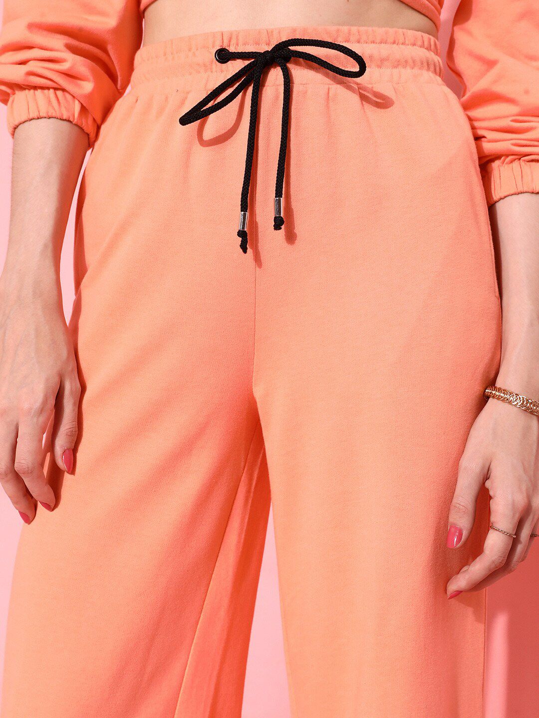 STREET 9 BASICS Women Bright Orange Solid Trousers