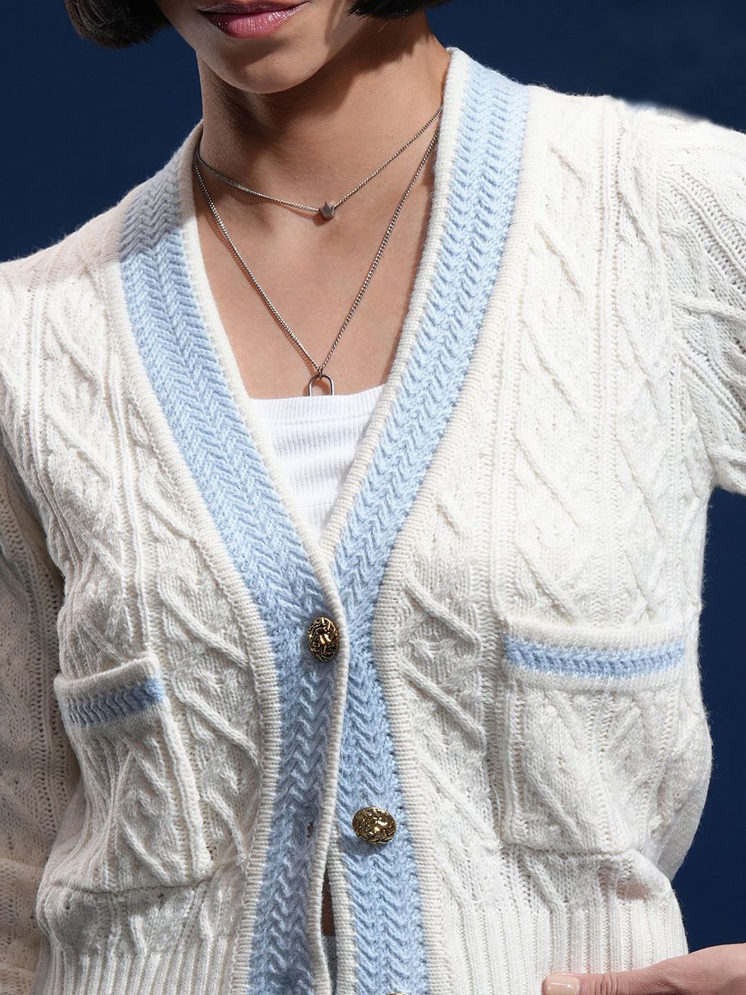 Tokyo Talkies Women Full Sleeve cardigan Sweater