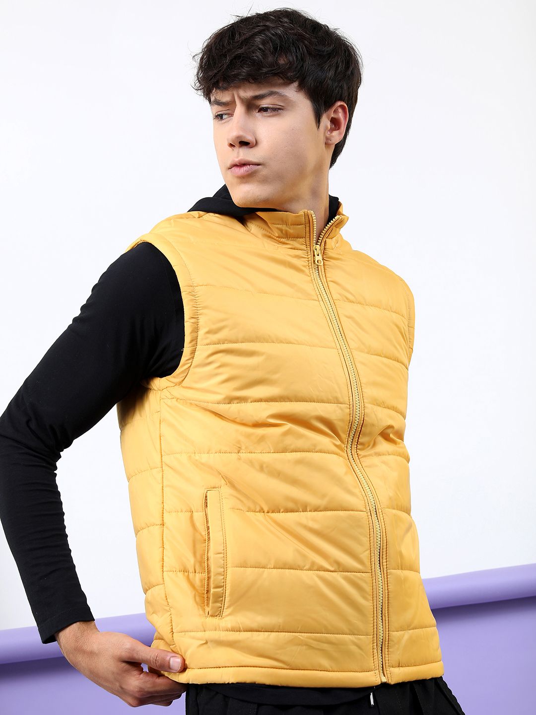 HIGHLANDER Men Mustard Padded Jacket