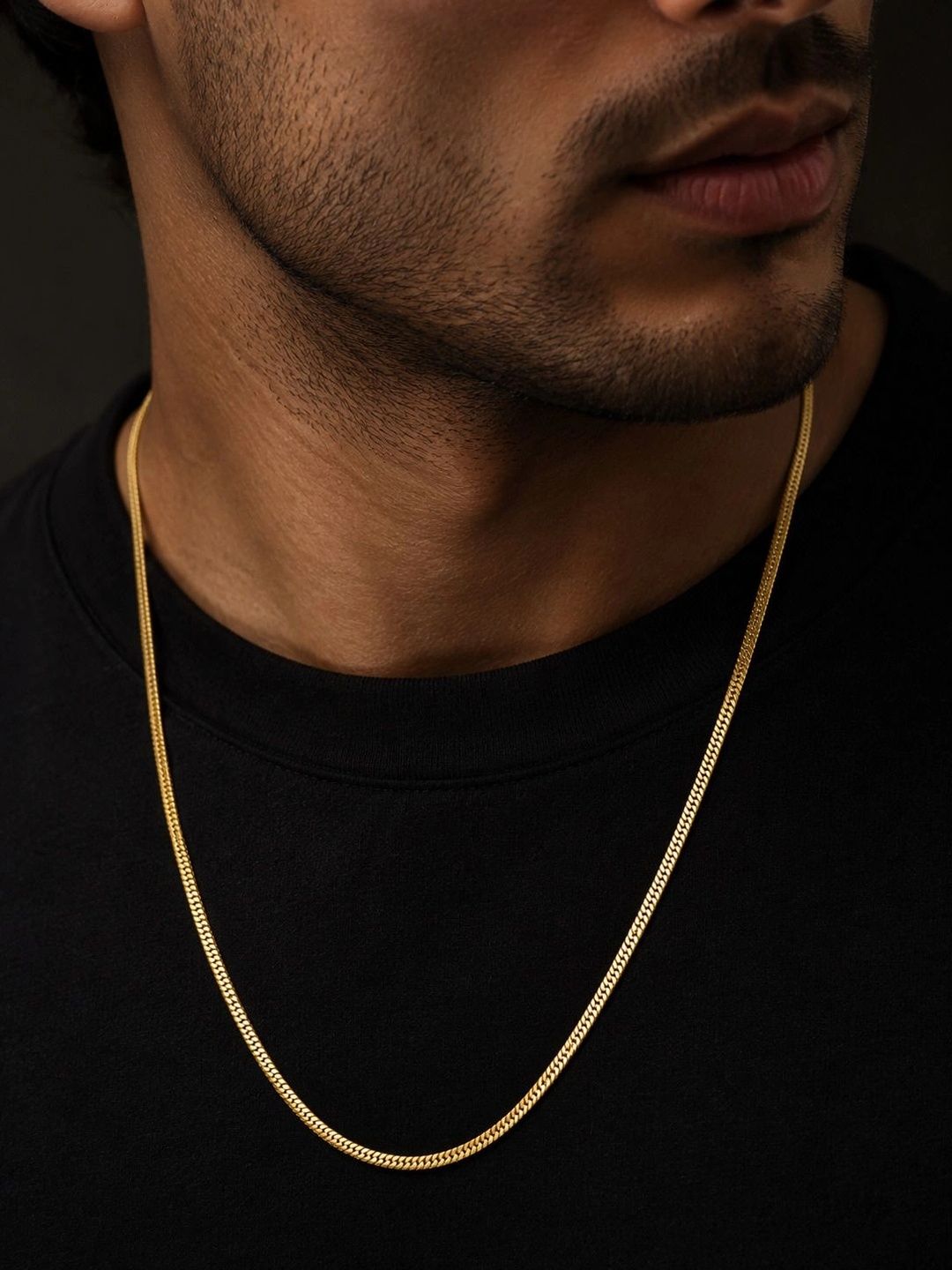 PANASH Men Brass Gold-Plated Chain