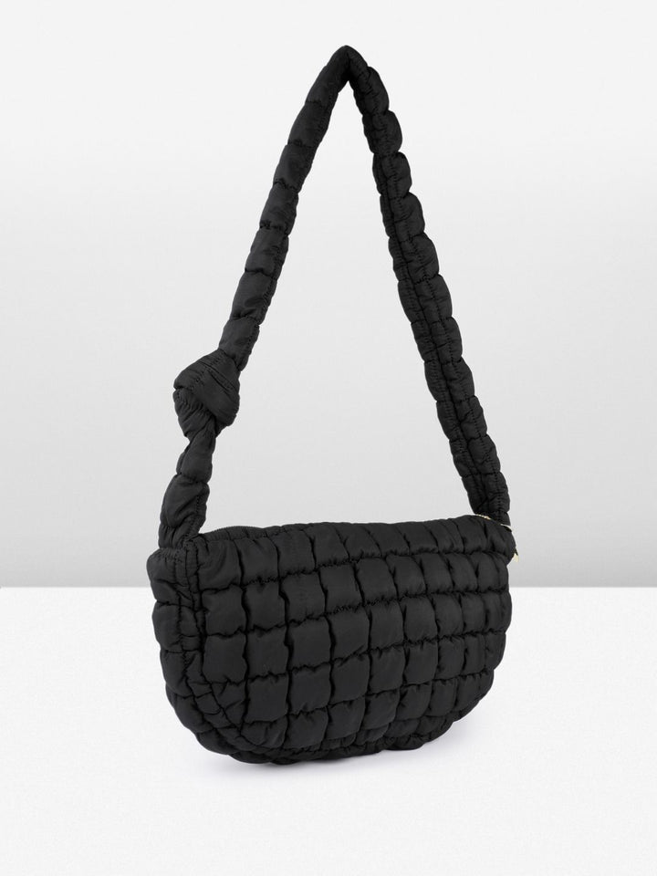 DressBerry Structured Shoulder Bag with Quilted