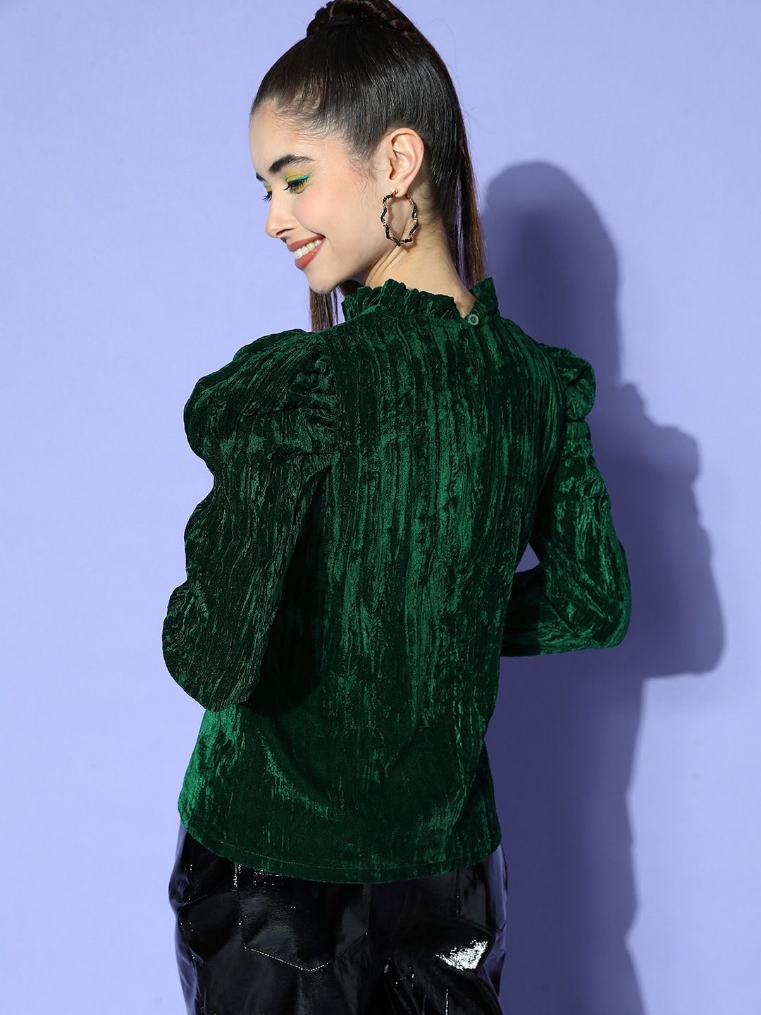 Berrylush Solid Velvet Top
