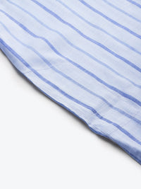 SOJANYA Men Blue Pure Cotton Striped Kurta