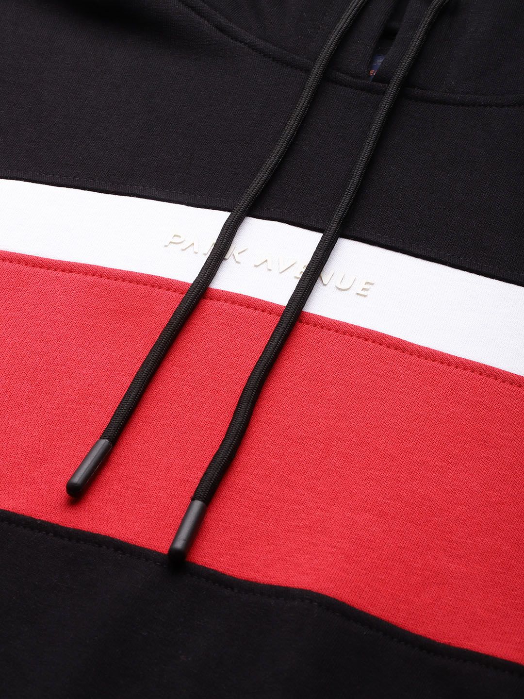 Park Avenue Striped Hooded Slim Fit Sweatshirt