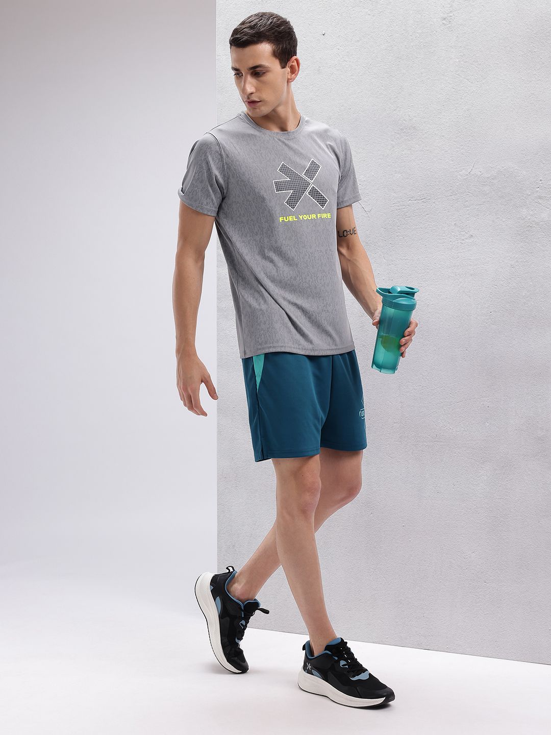 HRX by Hrithik Roshan Men Typography Print Rapid-Dry Running Shorts