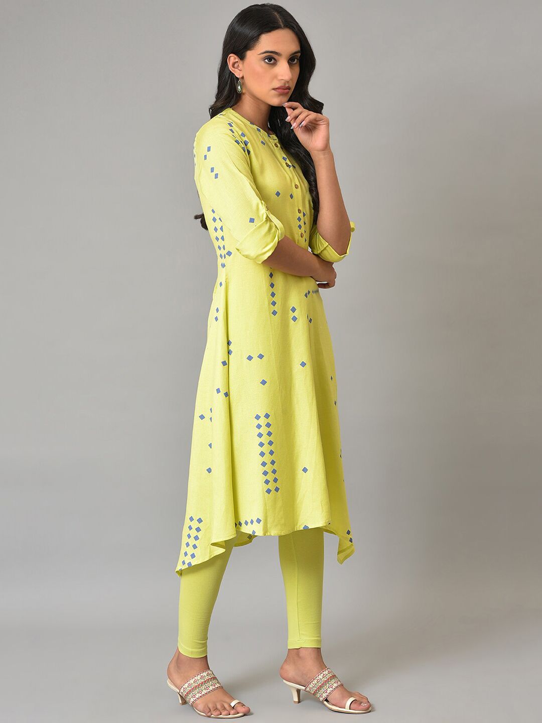 W Women Geometric Printed Kurta
