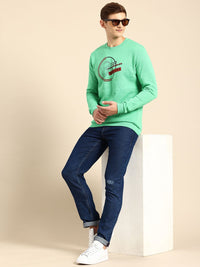 Being Human Brand Logo Printed Pure Cotton Sweatshirt