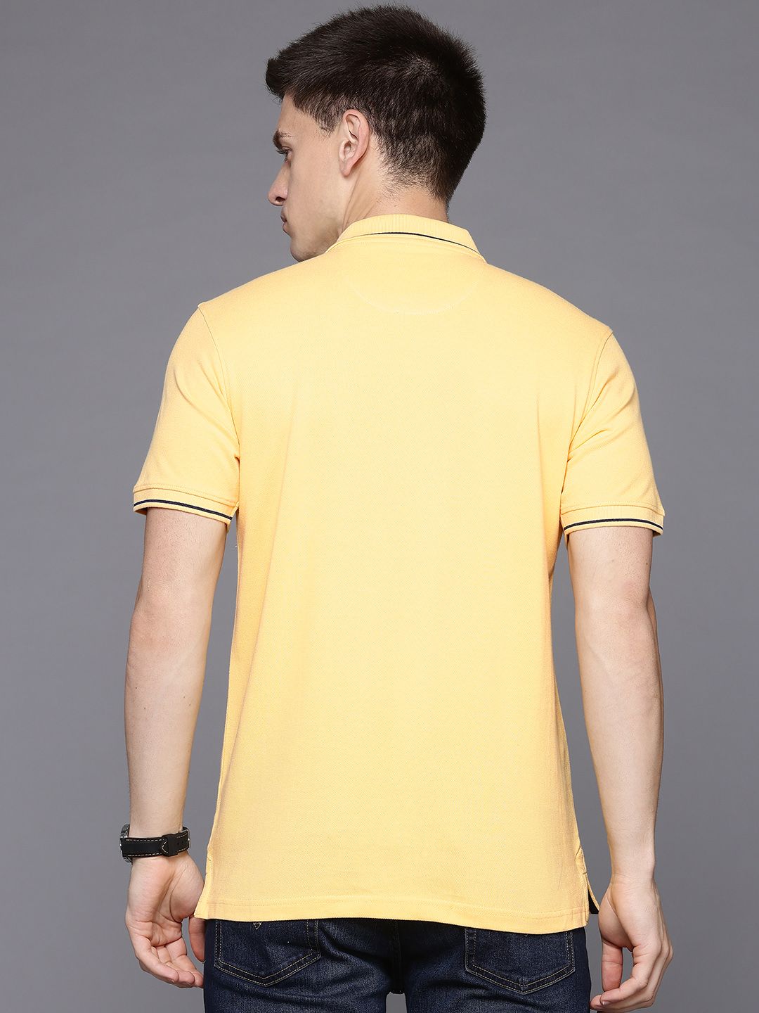 Raymond Men Polo Collar Pure Cotton T-shirt