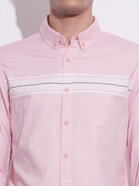 Being Human Men Classic Slim Fit Horizontal Stripes Opaque Striped Casual Shirt