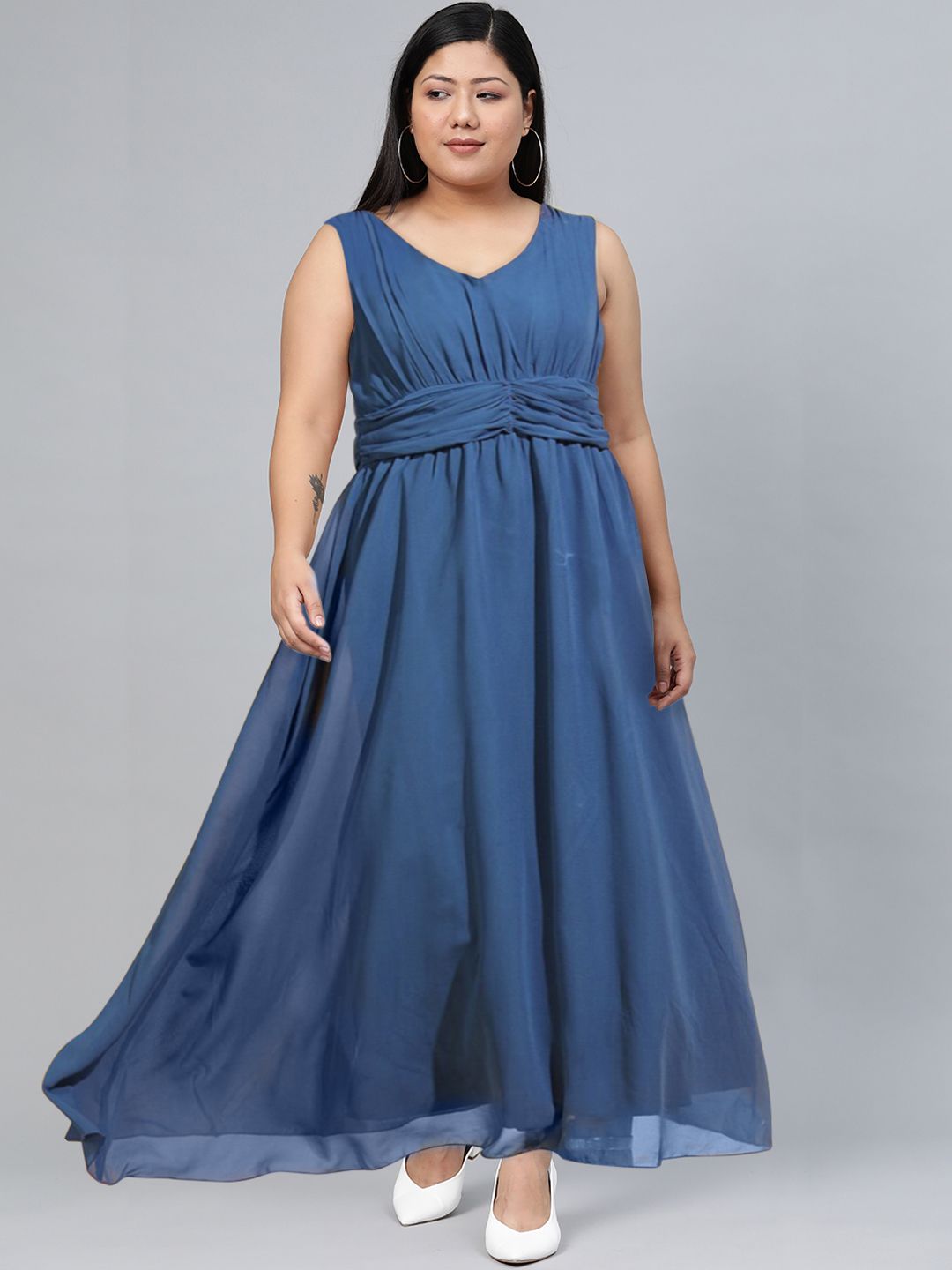 Tokyo Talkies Women Blue Solid Dress