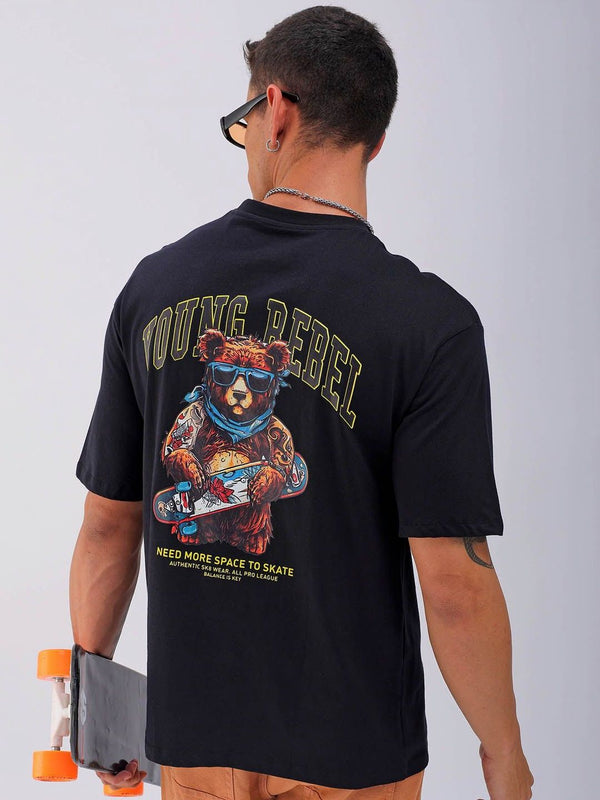 T-Shirt Leher Bulat Leher Bercetak India yang Bercetak Bercetak