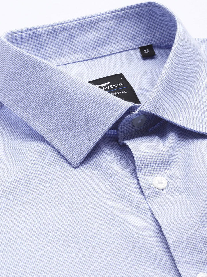 Park Avenue Self-Design Slim Fit Formal Shirt