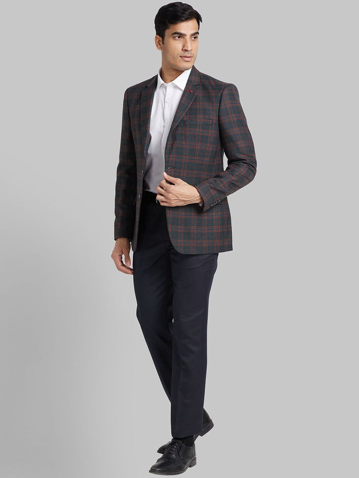 Raymond Checked Single Breasted Formal Blazer