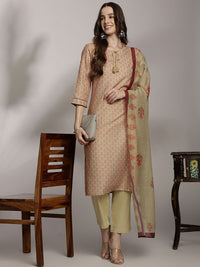 Anouk Women Floral Printed Kurta with Trousers & Dupatta