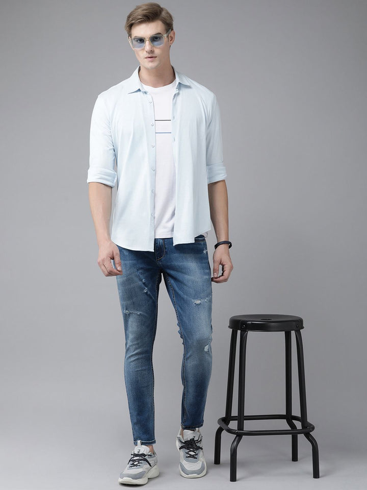 SPYKAR Men Kano Skinny Fit Mildly Distressed Heavy Fade Stretchable Jeans