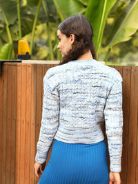 STREET 9 Women Blue Printed Pullover