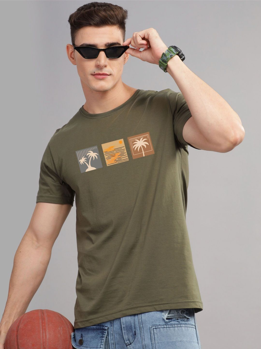 ADRO Men Printed T-shirt