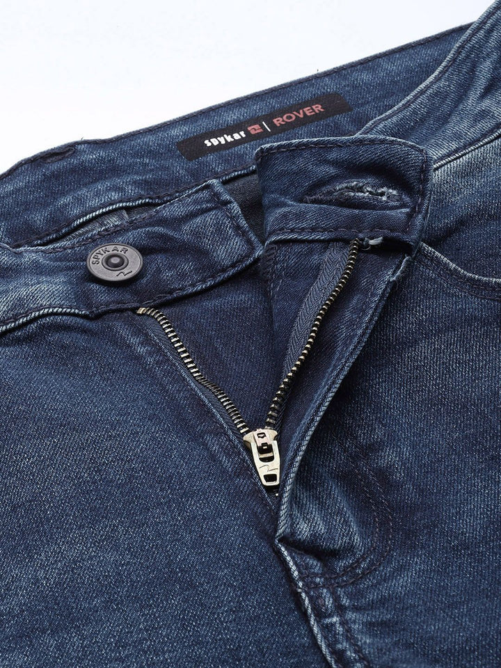 SPYKAR Men Rover Fit Light Fade Low Distress Light Fade Stretchable Jeans