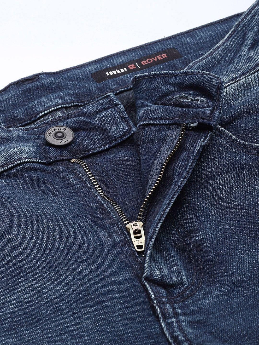 SPYKAR Men Rover Fit Light Fade Low Distress Light Fade Stretchable Jeans