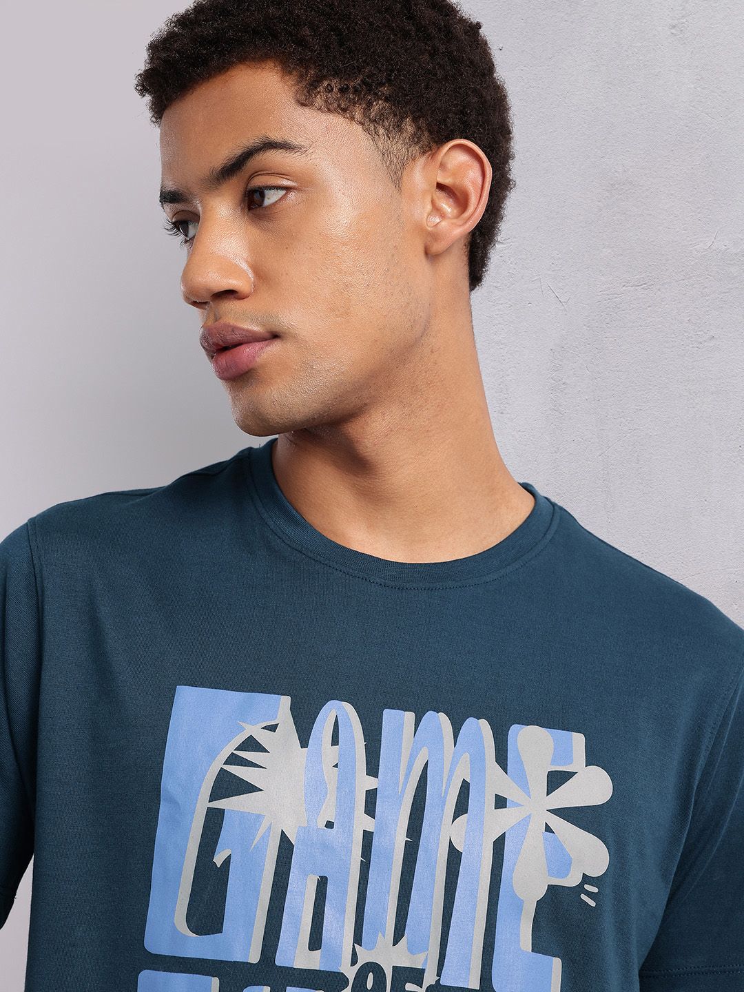 HRX by Hrithik Roshan Typography Printed T-shirt