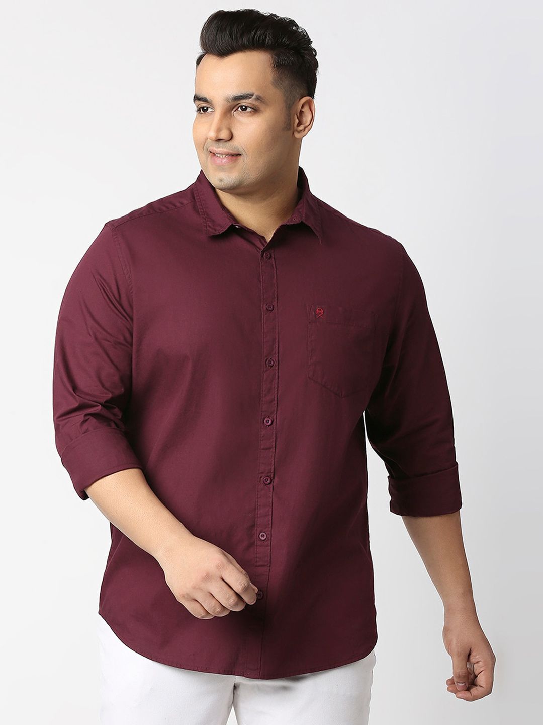 Thomas Scott Plus Size Cotton Casual Shirt