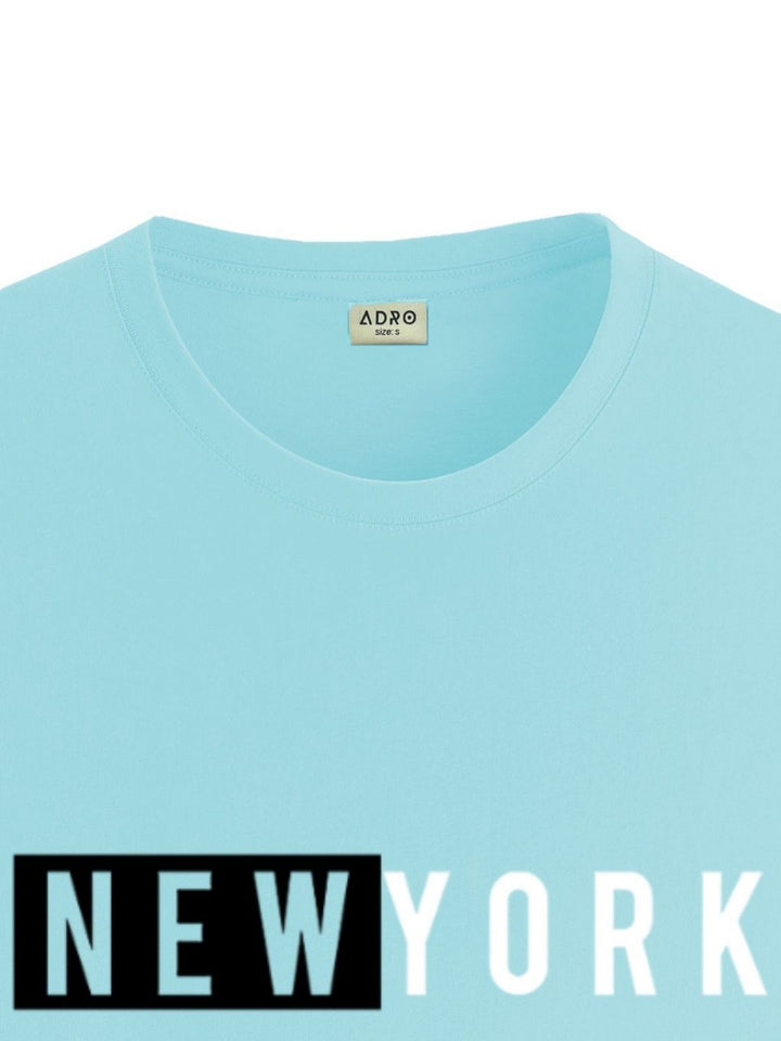 ADRO Men Typography Printed Applique T-shirt