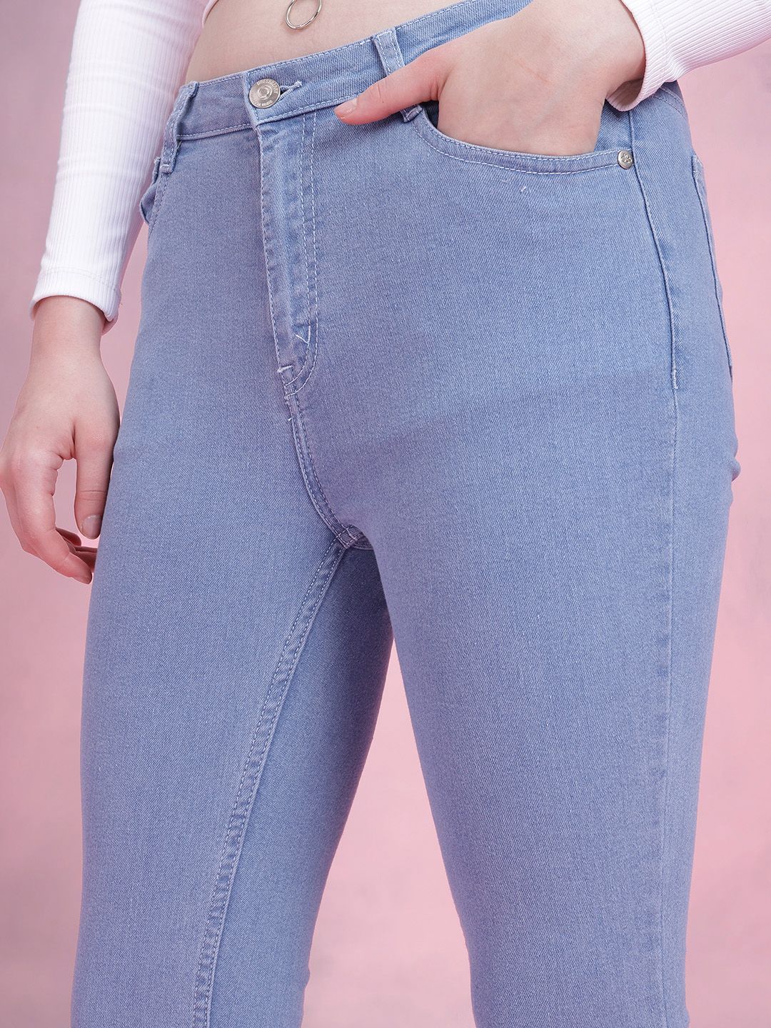 DressBerry Women Mid-Rise Stretchable Bootcut Jeans