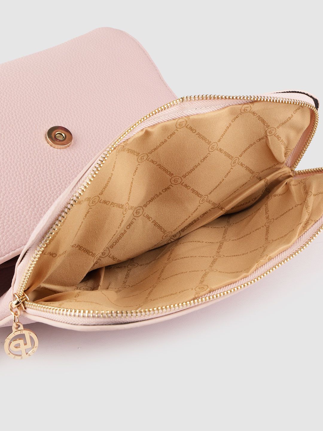 Lino Perros Pink Solid Shoulder Bag