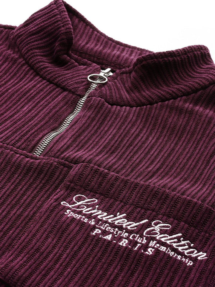 The Indian Garage Co Embroidered Corduroy Sweatshirt