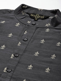 SOJANYA Kurta Sutera Katun Motif Etnik
