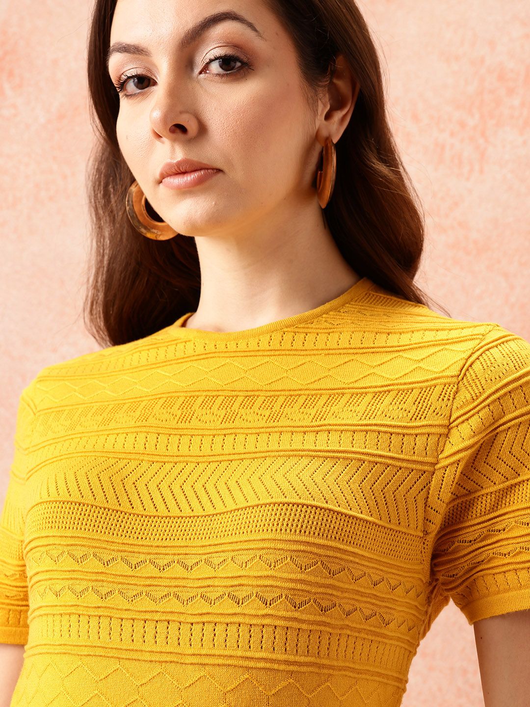 all about you Open Knit Top
