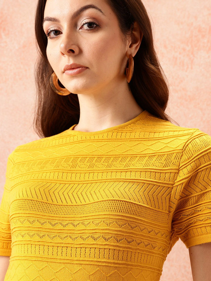 all about you Open Knit Top