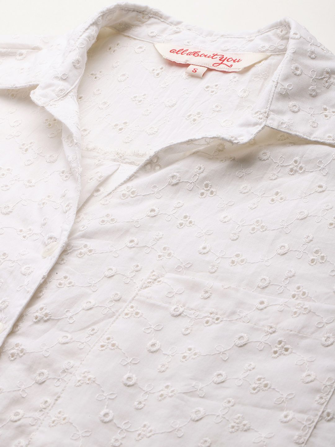 all about you Pure Cotton Schiffli Finish Co-Ords