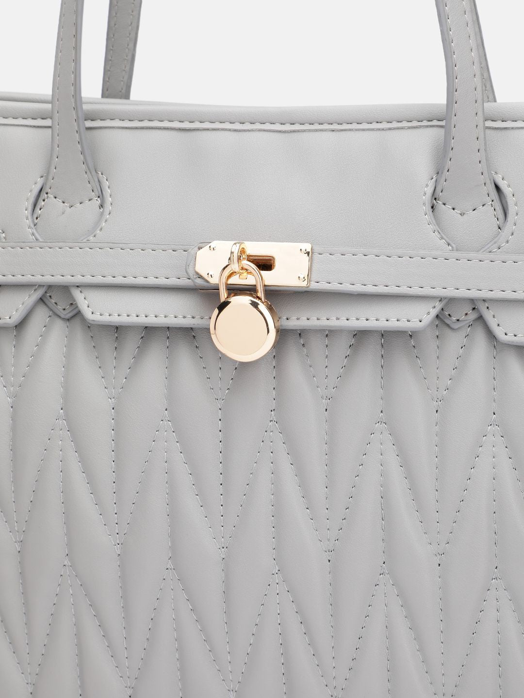 DressBerry Structured Quilted Shoulder Bag
