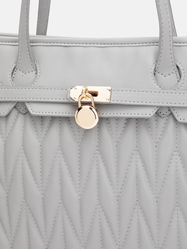 DressBerry Structured Quilted Shoulder Bag