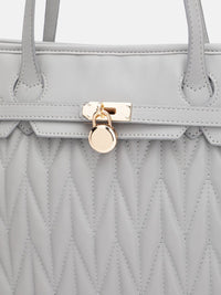 DressBerry Structured Quilted Shoulder Bag