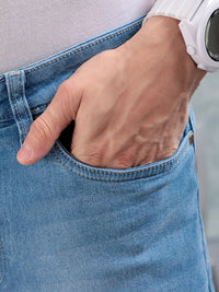 The Indian Garage Co Men Slim Fit Light Fade Jeans