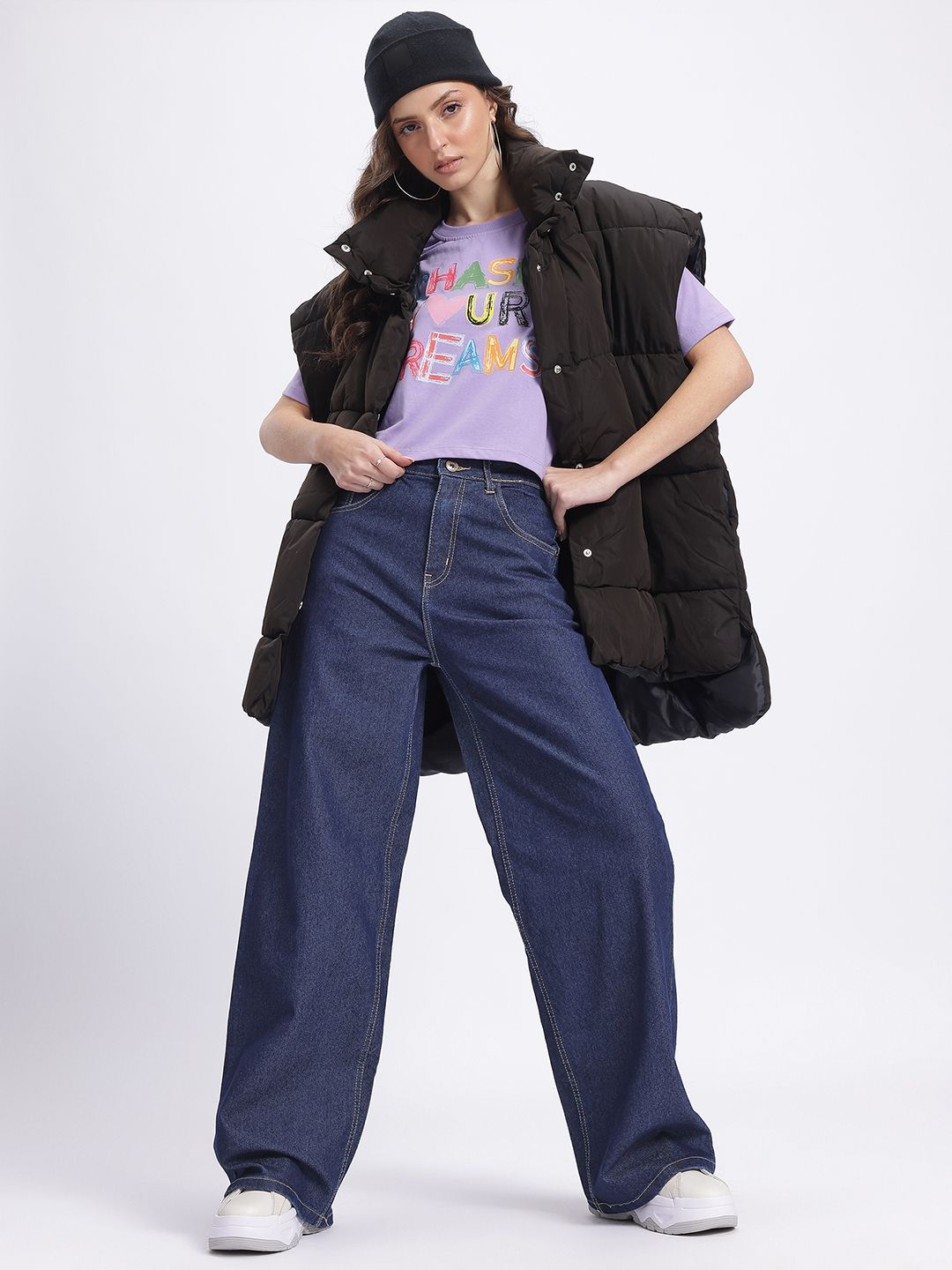 DressBerry Women Baggy Chic Straight Fit Jeans