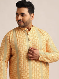 SOJANYA PLUS Lelaki Motif Etnik Cetakan Indie Kurta